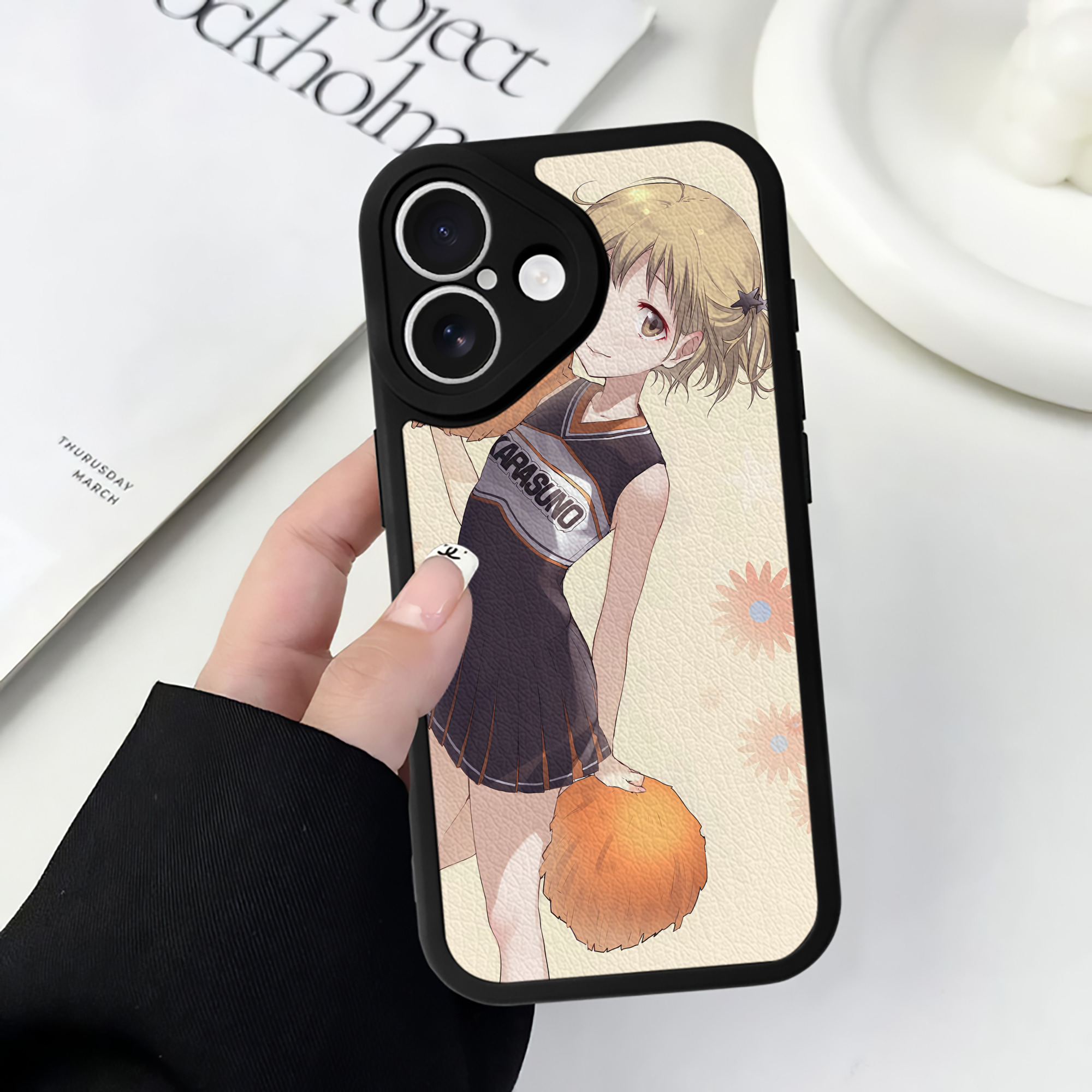 （画像用） ハイキュー!! Haikyu!! 【iPhone 16シリーズ対応】シリコンスマホケース（レザー調） 材質：シリコン